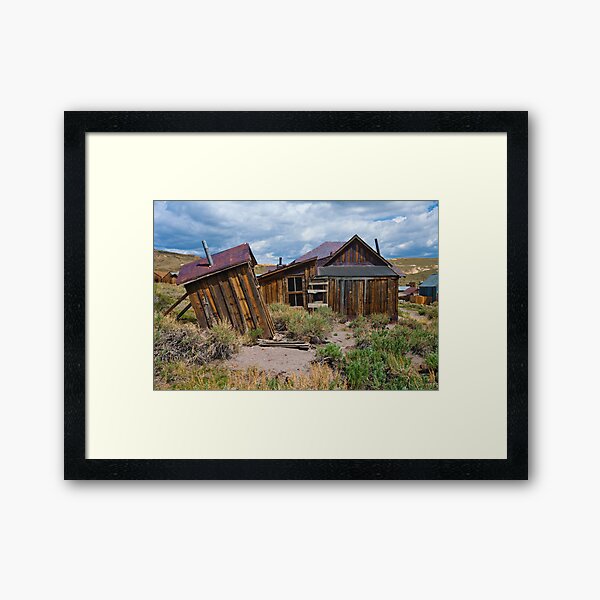 Bodie CA, The Wind Gets Pretty Strong Around Here Framed Art Print