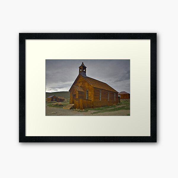 Bodie CA, The Old Bodie Church Framed Art Print