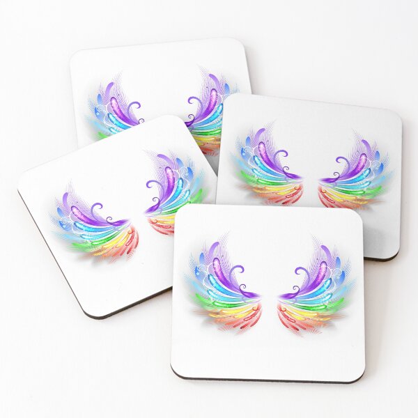 Item preview, Rainbow Wings on a White Background designed and sold by Blackmoon9.