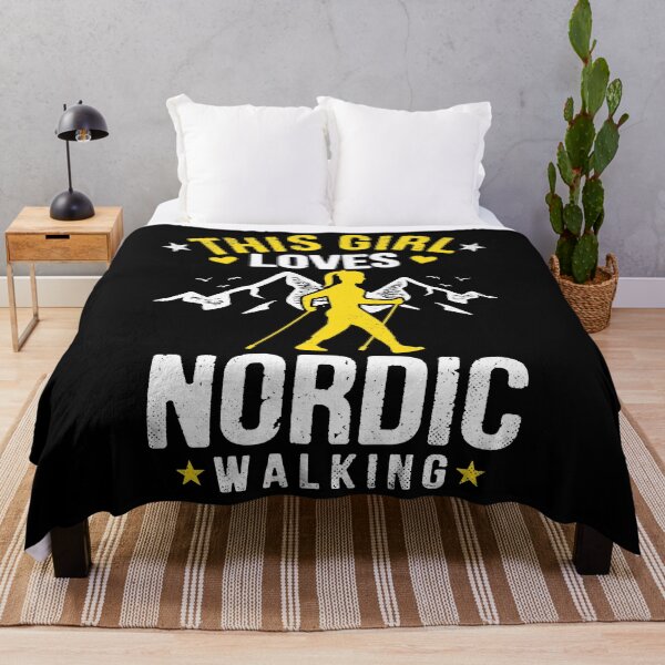 Item preview, Nordic Walking Nordic Walker Girl Loves Gift designed and sold by Krautshirts.