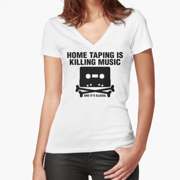 NDVH Home Taping Fitted V-Neck T-Shirt