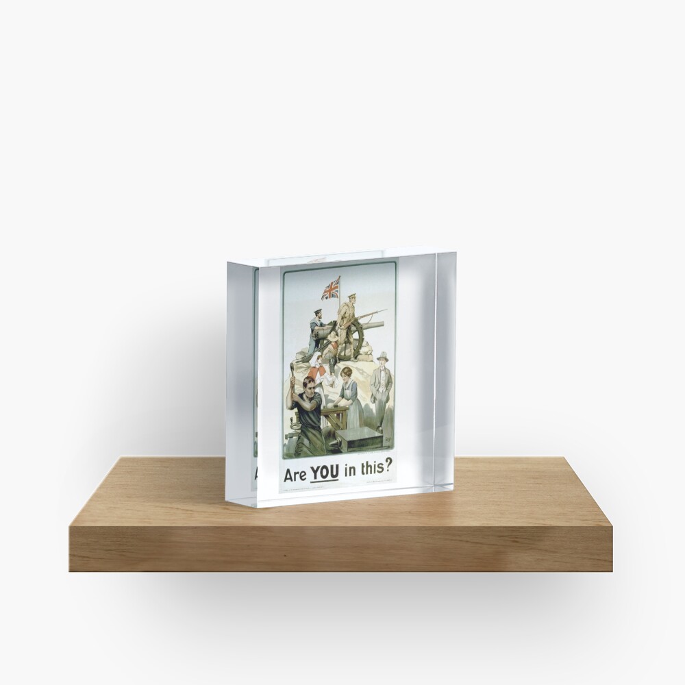 #Propaganda #posters of the First World War #Агитационные #плакаты Первой мировой войны Acrylic Block