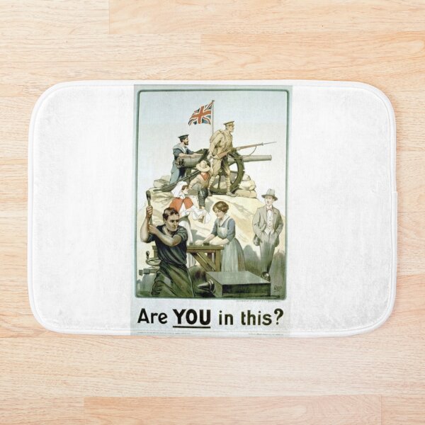 #Propaganda #posters of the First World War #Агитационные #плакаты Первой мировой войны Bath Mat