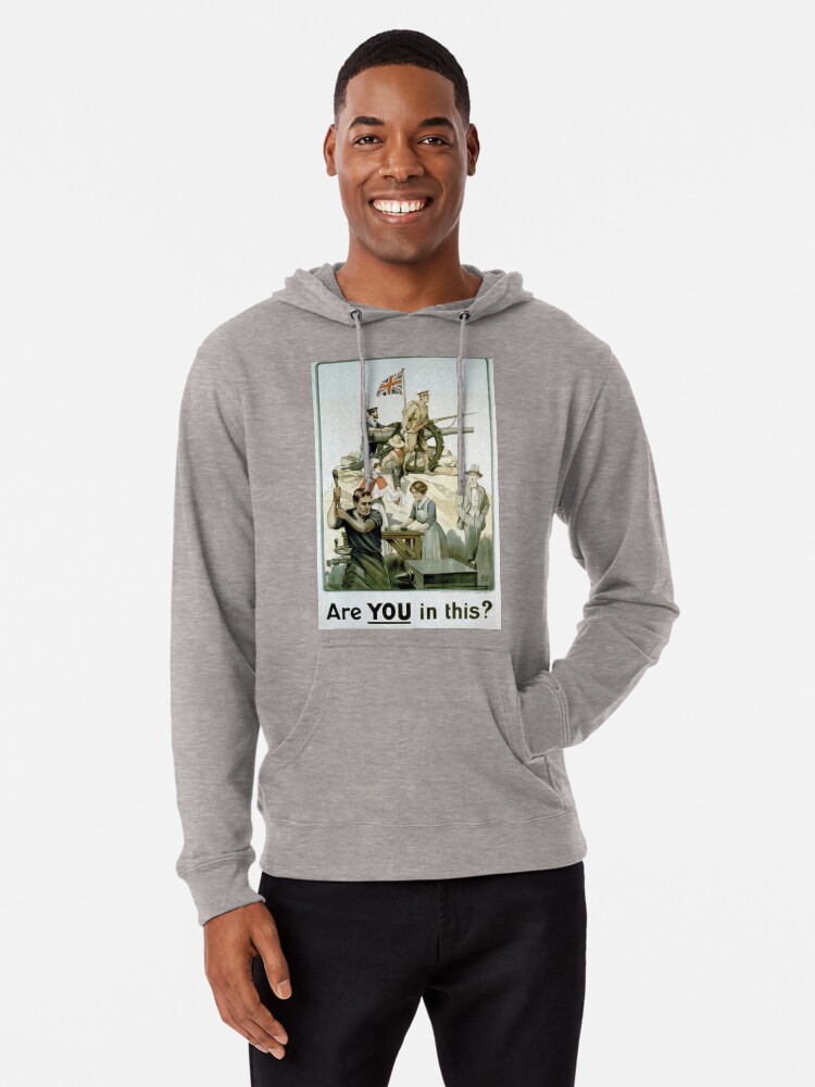 Alternate view of #Propaganda #posters of the First World War #Агитационные #плакаты Первой мировой войны Lightweight Hoodie