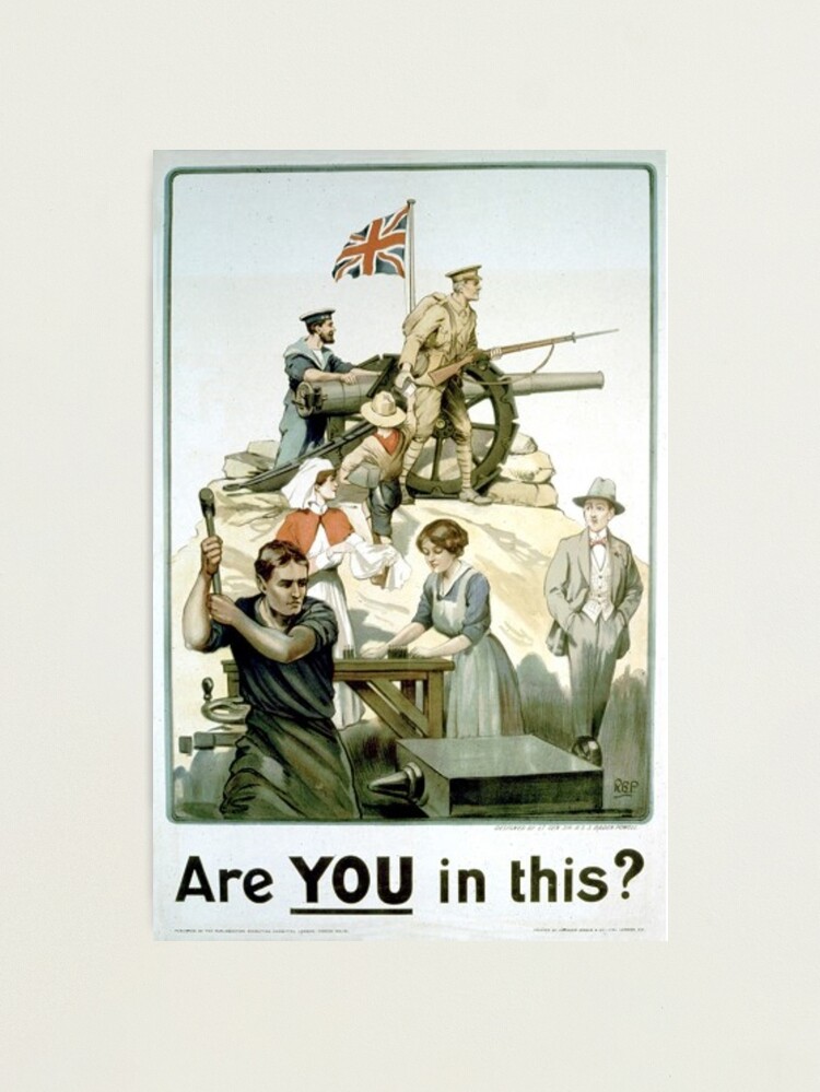 Alternate view of #Propaganda #posters of the First World War #Агитационные #плакаты Первой мировой войны Photographic Print