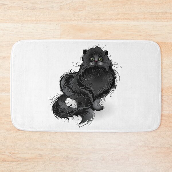 Item preview, Fluffy black cat ( Fat cat ) designed and sold by Blackmoon9.