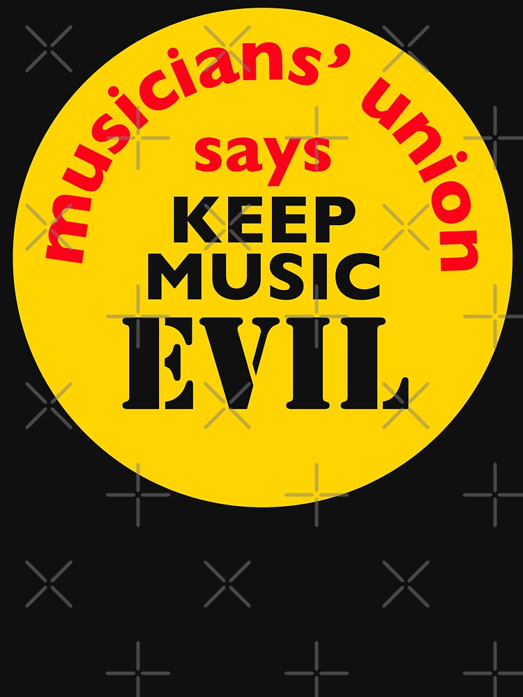 Thumbnail 7 of 7, Classic T-Shirt, NDVH Keep Music Evil designed and sold by nikhorne.