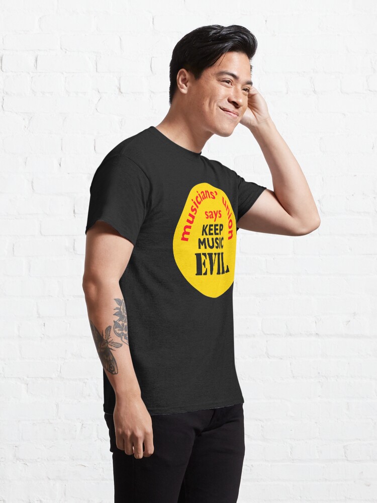 Thumbnail 5 of 7, Classic T-Shirt, NDVH Keep Music Evil designed and sold by nikhorne.