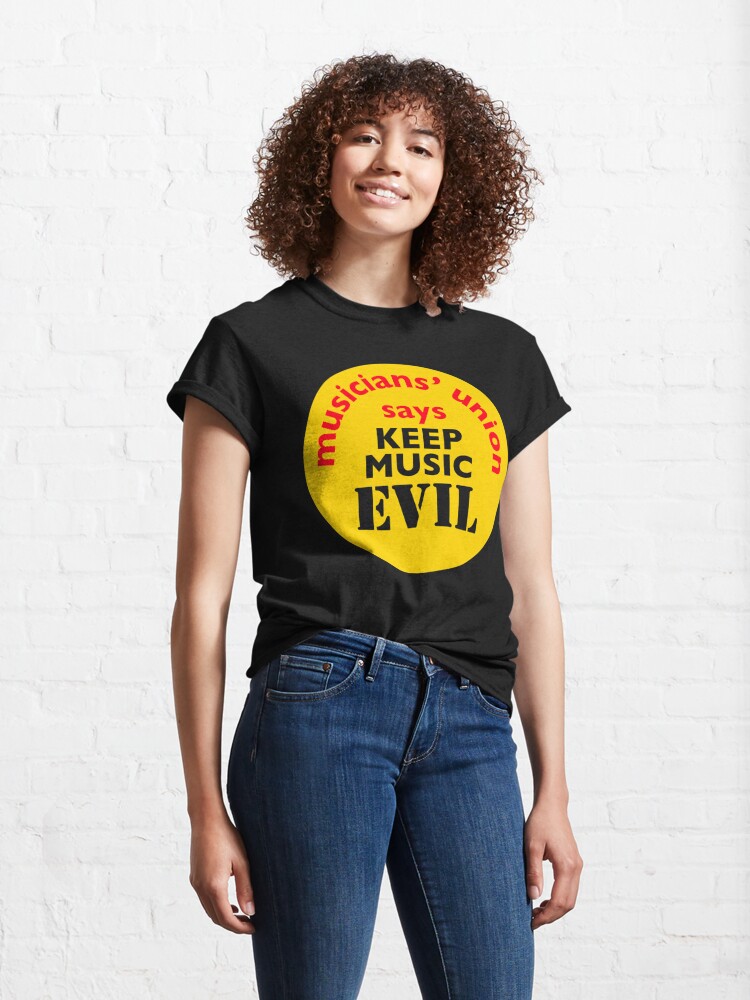 Classic T-Shirt, NDVH Keep Music Evil designed and sold by nikhorne
