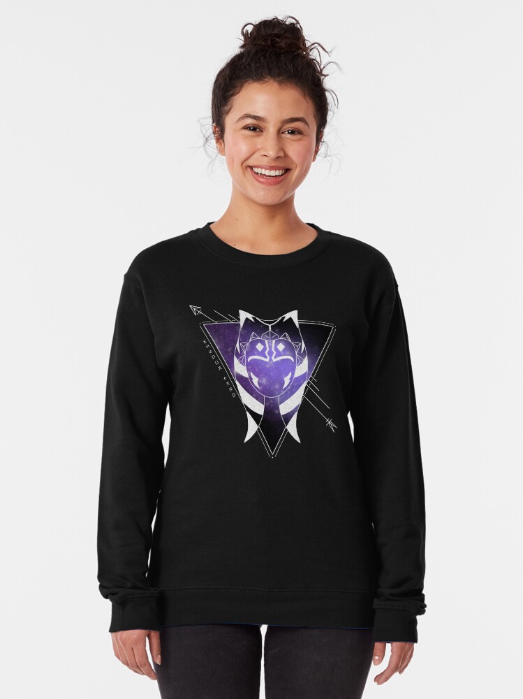 Thumbnail 2 of 5, Pullover Sweatshirt, Galaxy Ahsoka - Purple designed and sold by totalartitude.