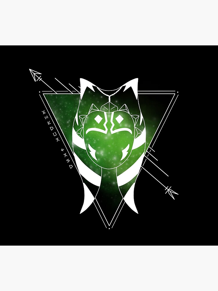 Thumbnail 3 of 3, Poster, Galaxy Ahsoka - Green designed and sold by totalartitude.