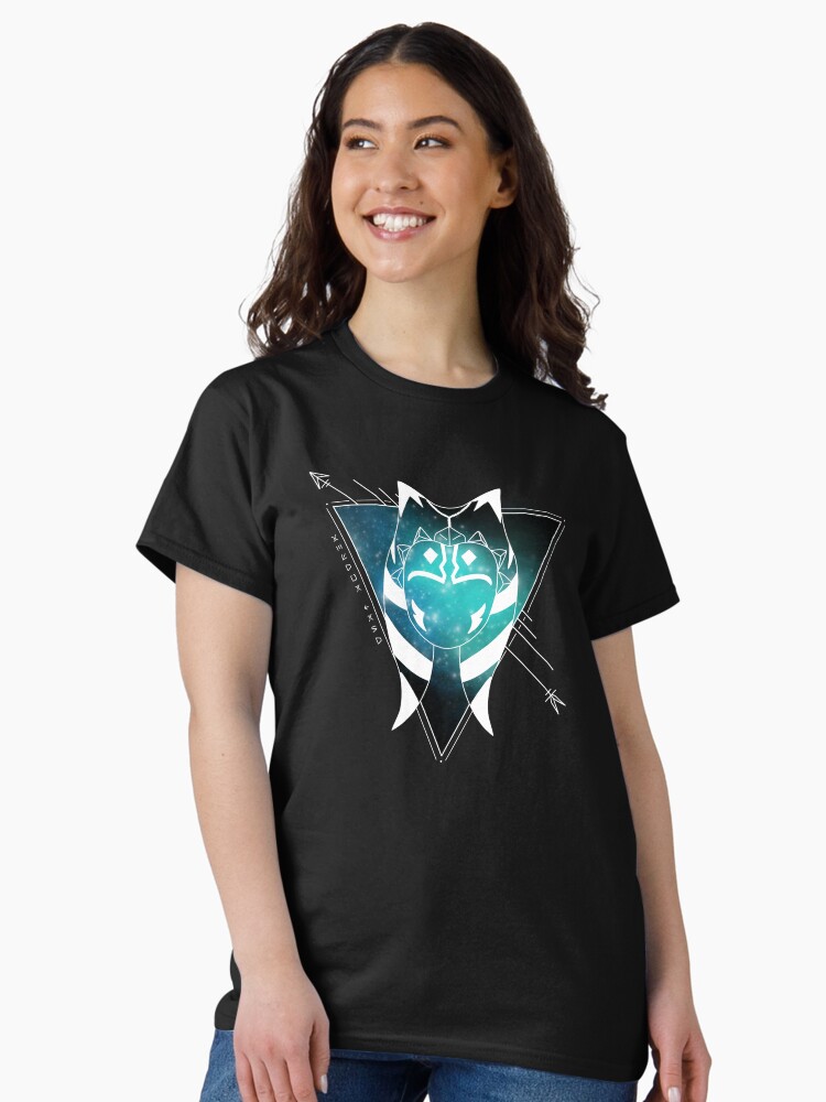 Thumbnail 2 of 7, Classic T-Shirt, Galaxy Ahsoka - Blue designed and sold by totalartitude.