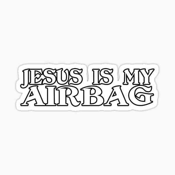 Jésus est mon airbag drôle de voiture rétro Sticker