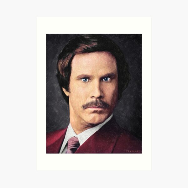 Ron Burgundy Art Print