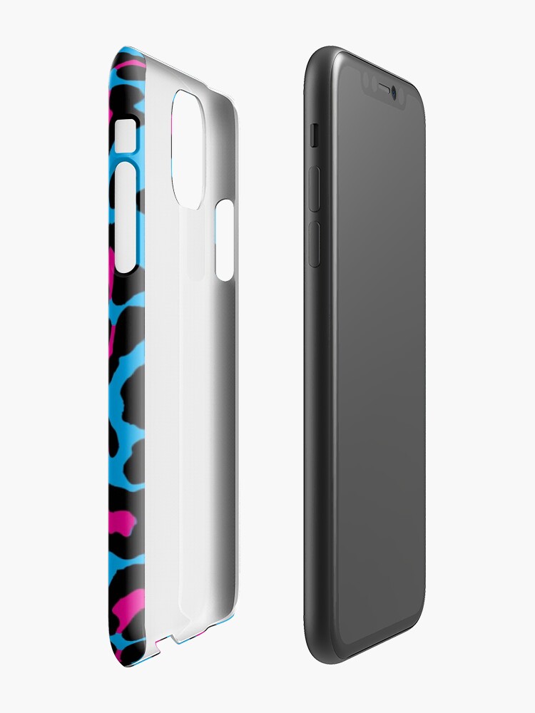 Alternate view of Blue Leopard iPhone Case & Cover