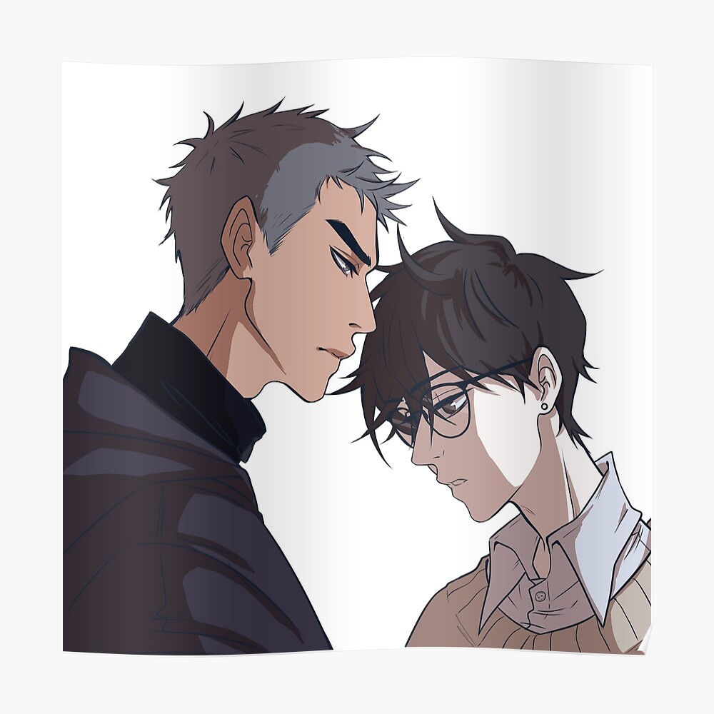 Yuyang And Lihuan From A Bl Manhua Called Here U Are Sticker By Lunarbeesart Redbubble