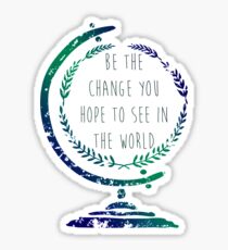 Be the Change Sticker