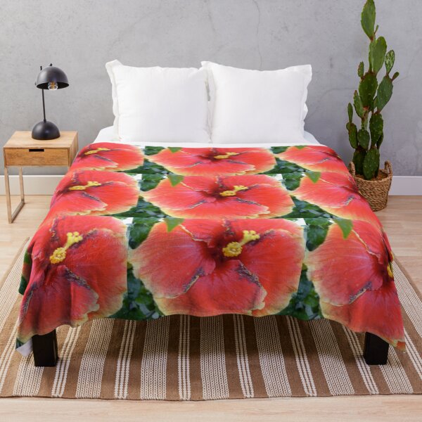Item preview, single yellow edged ,red hibiscus designed and sold by MardiGCalero.