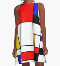 Bauhouse Mondrian Style A-Line Dress