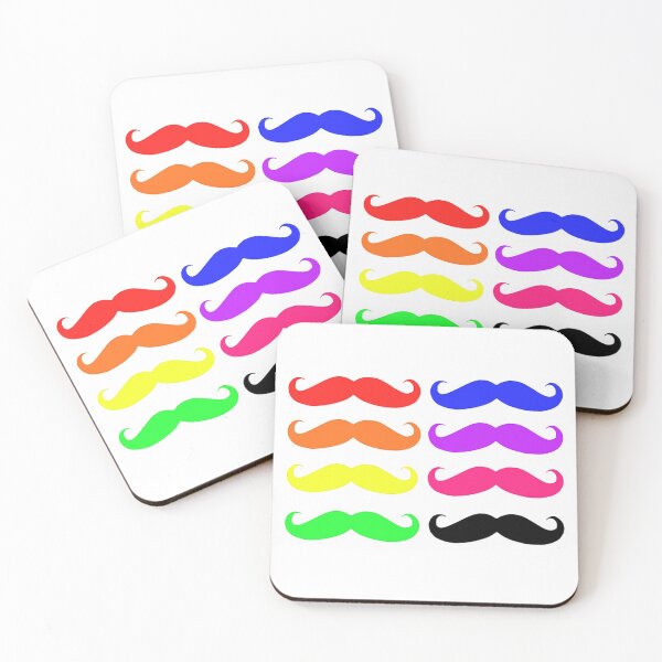 Item preview, Rainbow mustaches designed and sold by Mandy-Kuijper.