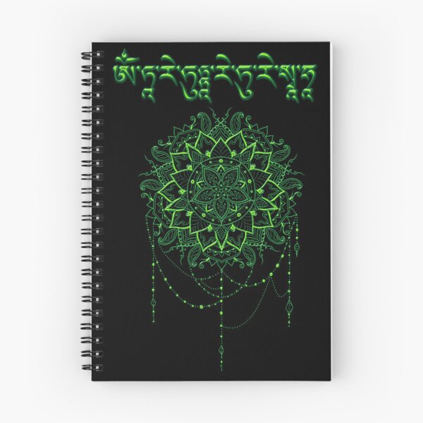 Item preview, Awesome Mandala with Mantra of the Green Tara designed and sold by LuciaS.
