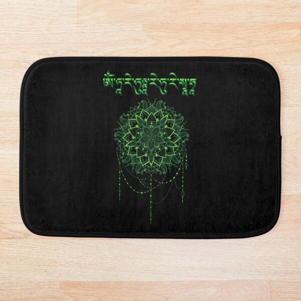 Artikelvorschau, Awesome Mandala with Mantra of the Green Tara entworfen und verkauft von LuciaS.