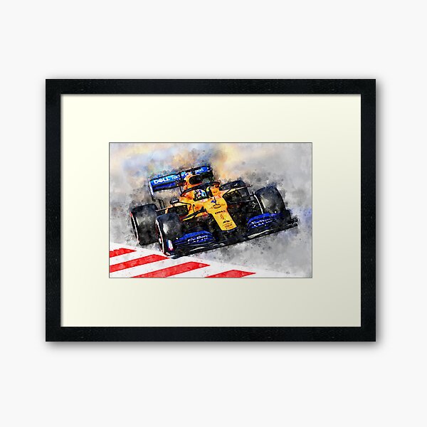 Lando Norris No.4 Lámina enmarcada