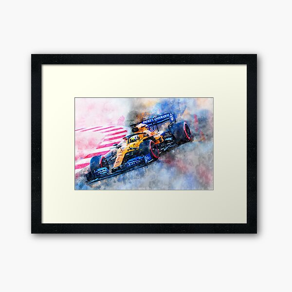 Lando Norris Gerahmter Kunstdruck