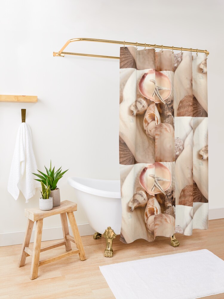 Alternate view of Kent’s Shells Shower Curtain