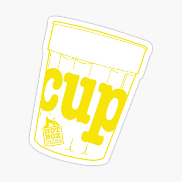 HotBox Cup-Yellow Sticker