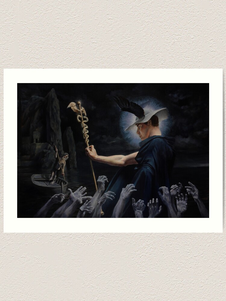 Alternate view of Crossing Over - the unwilling wayfarers Art Print