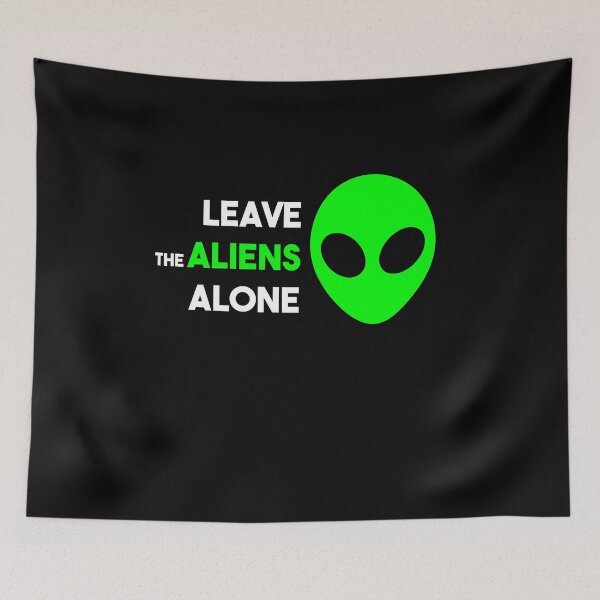 Item preview, Leave the Aliens Alone Area 51 Alien Face designed and sold by alienfolklore.