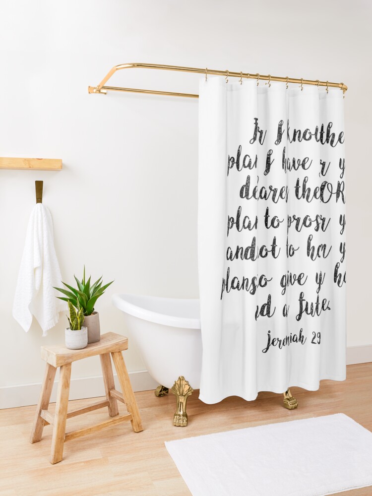 "Bible Verse Jeremiah 2911" Shower Curtain for Sale by walkbyfaith