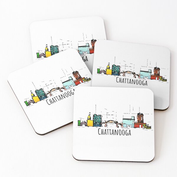 Item preview, Chattanooga Cartoon Skyline Gift Travel Fashion Souvenir designed and sold by IvonDesign.