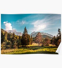 Der Sommer ist in den italienischen Alpen angekommen Poster