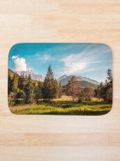 Summer has arrived in the italian alps Bath Mat
