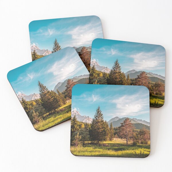 Summer has arrived in the italian alps Coasters (Set of 4)