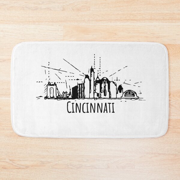 Item preview, Cincinnati Ohio Skyline Cartoon Sketch designed and sold by IvonDesign.