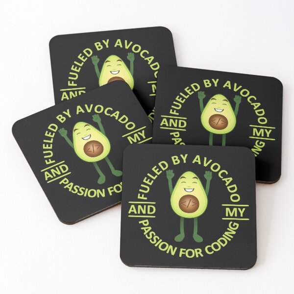 Item preview, Fueled By Avocado And My Passion For Coding designed and sold by 4wordsmovement.