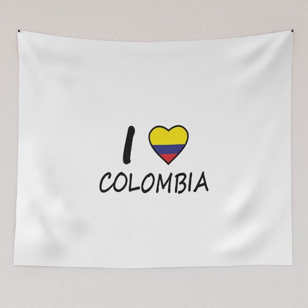 Artikelvorschau, I Love Colombia Flagge entworfen und verkauft von Timcito.