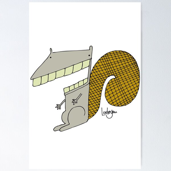 Item preview, Scooter the Squirrel designed and sold by onemonster.