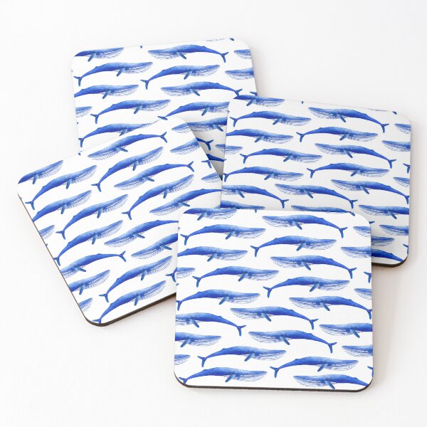 Item preview, Watercolor whale pattern designed and sold by amkillustration.