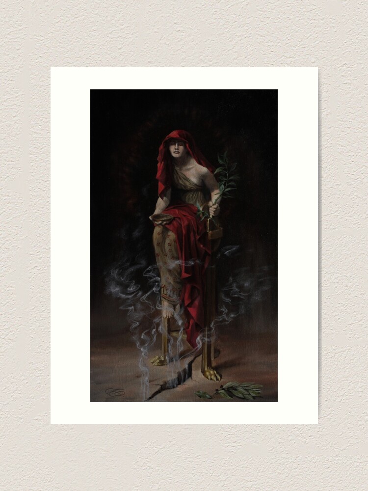 Thumbnail 2 of 3, Art Print, Oracle of Delphi designed and sold by Leo Plaw.
