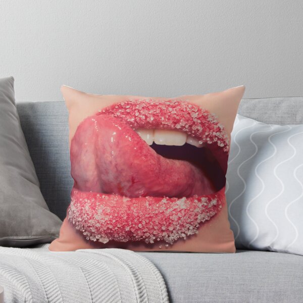 Item preview, Mujeres sexy lamiendo la lengua labios rosados en azúcar designed and sold by Tverdokhlib.