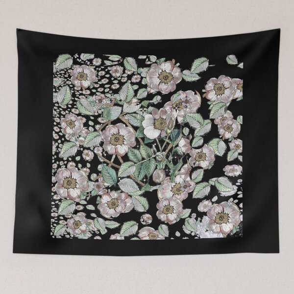 Item preview, Dark Rambling Medieval Rose designed and sold by nocturne-design.