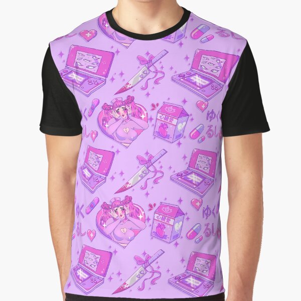 Yukurushi Pattern Graphic T-Shirt