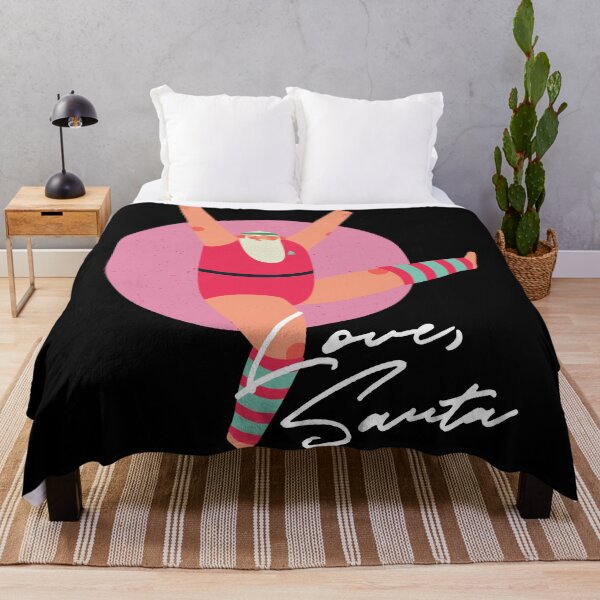 Item preview, Funny Love Santa 80's retro aerobics designed and sold by PincGeneral.