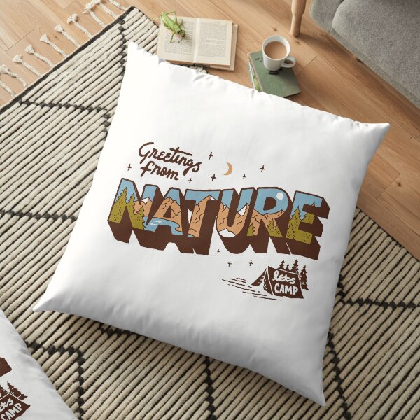 Nature Greetings Floor Pillow