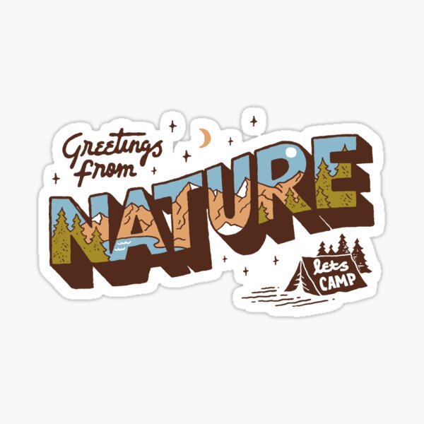 Nature Greetings Sticker