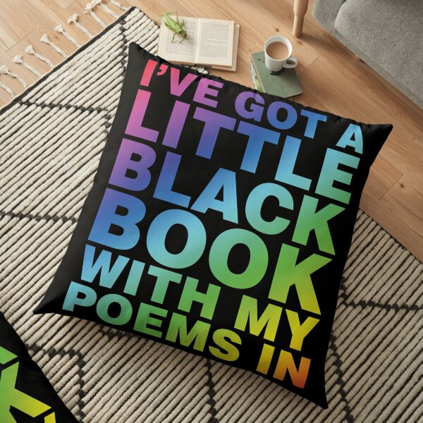 A Little Black Book Floor Pillow